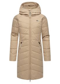 Steppmantel Ragwear "Steppmantel Dizzie Coat", Damen, Gr. XS, grau (taupe24), Obermaterial: 100% Polyester PES. Obermaterial: Futter: 100% Polyester PES. 100% Polyester PES., M&auml;ntel Steppmantel