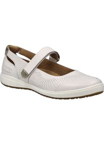 Slipper Josef Seibel "Caren 68, weiss-gold", Damen, Gr. 40, wei&szlig; (wei&szlig;, gold), Obermaterial: 100% Rindsleder Leather cow., Schuhe Slipper