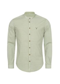 N&uuml;bler Trachtenhemd N&Uuml;BLER "Trachtenhemd Langarm Peter", Herren, Gr. 4XL, EURO, gr&uuml;n, Obermaterial: 100% Baumwolle CO., Hemden Trachtenhemd