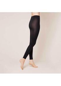 Feinstrumpfleggings Kunert "Leggings Velvet 80", Damen, Gr. 42-44, schwarz (schwarz 0500), Obermaterial: 92% Polyamid PA. 8% Elasthan EL., Strumpfhosen Feinstrumpfleggings