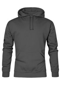 Kapuzenpullover TERRAX WORKWEAR "Basic", Herren, Gr. XL, grau (anthrazit), Obermaterial: 70% Baumwolle CO. 30% Polyester PES., Pullover Kapuzenpullover