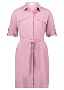 A-Linien-Kleid Cartoon "Freizeitkleid mit G&uuml;rtel", Damen, Gr. 44, EURO, lila (lilas), 55% Leinen LI. 45% Viskose CV., Kleider A-Linien-Kleid