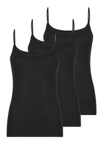 Achseltop Nina von C. "Damen Tr&auml;gerhemd GOTS Fine Cotton", Damen, Gr. 42, N-Gr, schwarz, Obermaterial: 100% Baumwolle CO(Bio)., Unterhemden Achseltop