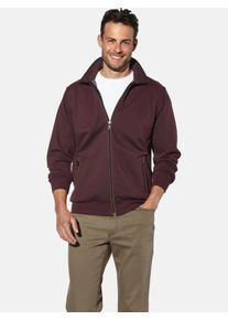 Sweatjacke Babista "Sweatjacke DEOLEZZI", Herren, Gr. S, rot (dunkelrot), Obermaterial: 50% Baumwolle CO. 25% Polyester COOLMAX PES(Coolmax). 25% Viskose CV., Sweatjacken Sweatjacke
