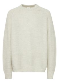 !Solid Strickfleece-Pullover SOLID "Strickpullover SDNOHAR", Herren, Gr. XXL, beige (pristine melange), Obermaterial: 69% Polyacryl PAN. 17% Polyester PES. 9% Wolle WO. 5% Polyamid PA., Pullover Strickfleece-Pullover
