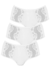 Taillenslip Nina von C. "3er Pack Damen Taillenslip Slipboutique", Damen, Gr. 50, wei&szlig;, Obermaterial: 93% Baumwolle CO. 7% Elasthan EL., Unterhosen Taillenslip