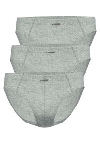 Slip Ammann "3er Pack Slip Day Modern / Close to you", Herren, Gr. 8, grau (cloud melange), Obermaterial: 93% Baumwolle CO. 7% Elasthan EL., Unterhosen Slip