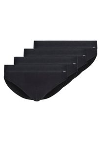 Slip Skiny "Slip 4er Pack", Herren, Gr. M, schwarz, Obermaterial: 100% Baumwolle CO., Unterhosen Slip
