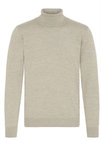 Rollkragenpullover Blend "Rollkragenpullover BHCarsten", Herren, Gr. XL, wei&szlig; (bone wei&szlig; melange), Obermaterial: 100% Polyester PES., Pullover Rollkragenpullover