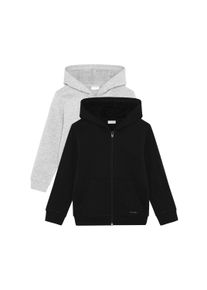 Sweatjacke Minymo "Trainingsjacke MISweat Jacket", Jungen, Gr. 92, schwarz (anthrazit), Obermaterial: 60% Baumwolle CO. 40% Polyester PES., Sweatjacken Sweatjacke