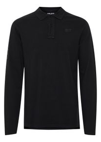 Langarm-Poloshirt Blend "Langarm-Poloshirt BHDahoud", Herren, Gr. M, schwarz, Web, Obermaterial: 100% Baumwolle CO., regular fit, Shirts Langarm-Poloshirt
