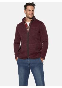 Sweatjacke Babista "Fleecejacke DANARIO", Herren, Gr. S, rot (dunkelrot), Obermaterial: 100% Polyester COOLMAX PES(Coolmax)., Sweatjacken Sweatjacke