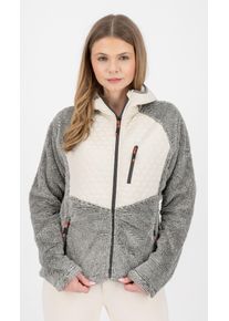 Fleecejacke LPO "FEDORA WMN", Damen, Gr. 40/42 (M), wei&szlig;, 100% Polyester, Jacken Fleecejacke