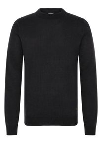 !Solid Strickfleece-Pullover SOLID "Strickpullover SDBABAK", Herren, Gr. XL, schwarz (true schwarz), Obermaterial: 100% Polyacryl PAN., Pullover Strickfleece-Pullover