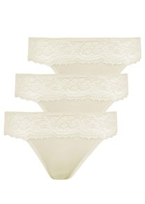 Jazz-Pants Slips Nina von C. "3er Pack Damen Jazzpant Millefleurs", Damen, Gr. 40, beige (champagner), Obermaterial: 52% Viskose CV. 40% Modal CMD. 8% Elasthan EL., Unterhosen Jazz-Pants Slips