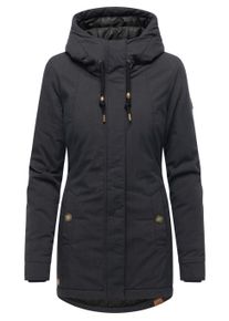 Winterjacke Ragwear "Winterjacke Monadena Parka YOUMODO", Damen, Gr. M, schwarz, Obermaterial: 68% Baumwolle CO. 32% Nylon NY. Obermaterial: Futter: 100% Polyester PES. 100% Polyester PES., Jacken Winterjacke