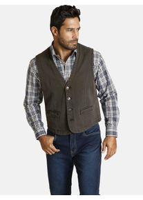 Funktionsweste Jan Vanderstorm "Weste TORELL", Herren, Gr. 60, gr&uuml;n (oliv), Obermaterial: 100% Baumwolle CO., Westen Funktionsweste