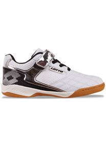 Hallenschuh Lotto, Jungen, Gr. 29, wei&szlig; (wei&szlig;, silber), Kunstfaser, Synthetik, mehrfarbig, Schuhe Hallenschuh, - mit nicht-f&auml;rbender Sohle