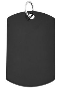 Adelia&acute;s Kettenanh&auml;nger ADELIA&acute;S "Unisex Anh&auml;nger aus Edelstahl", schwarz, Schmuckanh&auml;nger, Damen, Edelstahl, Kettenanh&auml;nger