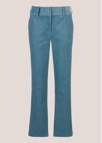Madeleine Mode Stoffhose MADELEINE "Cordhose Damenhose aus Cord mit Stretchkomfort", Damen, Gr. 44, N-Gr, blau (marine), Obermaterial: 98% Baumwolle CO (CMIA). 2% Elasthan EL., Hosen Stoffhose