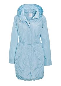 Kurzjacke GOLDNER "Trendiger leichter Regen Parka aus funktionalem Material", Damen, Gr. 48, blau (eisblau), Obermaterial: 100% Polyamid PA., normal, Sonstiges, Jacken Kurzjacke, Ohne