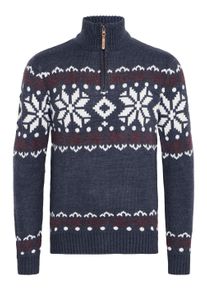 !Solid Troyer SOLID "Troyer SDNorwin", Herren, Gr. M, blau (ins bl mel), Obermaterial: 100% Polyacryl PAN., Pullover Troyer