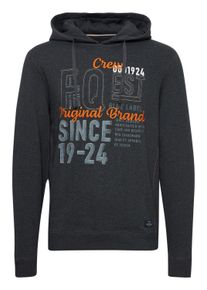 Kapuzenpullover FQ1924 "Hoodie FQErik", Herren, Gr. L, grau (charcoal mix), Obermaterial: 80% Baumwolle CO. 20% Polyester PES., bedruckt, normal, ohne Ausschnitt, Pullover Kapuzenpullover