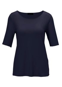 Langarm-Poloshirt GOLDNER "Kurzgr&ouml;&szlig;e Halbarmshirt mit tonaler Zierkante", Damen, Gr. 24, rosa, Obermaterial: 90% Viskose CV. 10% Elasthan EL., Sonstiges, Shirts Langarm-Poloshirt, Tonale Zierkante