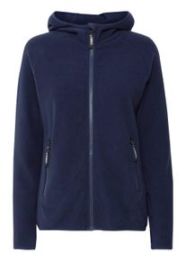 Fleecejacke oxmo "Fleecejacke OXFinja", Damen, Gr. M, blau (total eclipse), Obermaterial: 100% Polyester PES., Jacken Fleecejacke