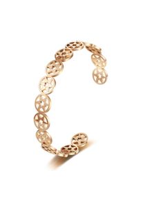 Armreif AILORIA "Armreif ALYNA", gold (ros&eacute;gold), Armb&auml;nder, Damen, Edelstahl, Armreif