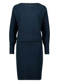 Strickkleid Zero "Strickkleid mit Pailletten", Damen, Gr. 44, EURO, blau (teal ocean), Obermaterial: 42% Viskose CV. 40% Polyester PES. 18% Polyamid PA., Kleider Strickkleid