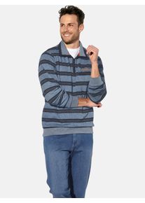 Sweatshirt Babista "Sweatshirt RALVIAN", Herren, Gr. XXL, blau (hellblau gestreift), Obermaterial: 100% Baumwolle CO., Sweatshirts Sweatshirt