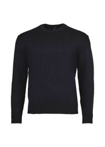 Sweater Armani Exchange "Strickpullover", Herren, Gr. L, blau (dunkelblau), Obermaterial: 78% Viskose CV. 22% Polyamid PA., Sweatshirts Sweater