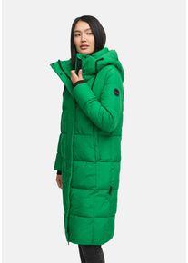 Winterjacke Marikoo "Marikoo Chumanii Damen Herbst Winter Steppmantel Parka lang N057", Damen, Gr. 3XL, gr&uuml;n (smaragdgr&uuml;n), Obermaterial: 100% Polyester PES., Jacken Winterjacke