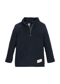 Fleecepullover "FISW 30 MNS FLC SHRT", Kinder, Gr. 98/104, blau (navy), Obermaterial: 100% Polyester, FIRST INSTINCT BY Killtec, Sweatshirts Fleecepullover, Fleeceshirt mit Kinnschutz, reflektierenden Details und Namensetikett