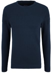 Strickfleece-Pullover Blend "Strickpullover BHGastamo", Herren, Gr. XXL, blau (marineblaus), Obermaterial: 100% Baumwolle CO., Pullover Strickfleece-Pullover