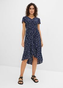 bonprix 2-in-1 Umstands- und Stillkleid aus Viskose- Crepe, blau, Gr.46, Sommerkleid f&uuml;r die Schwangerschaft und Stillzeit