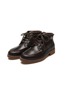 LANDS' END Leder-Schn&uuml;rstiefel, Herren,  Braun, Leder, by Lands' End