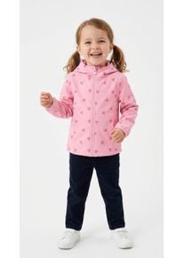 Softshelljacke Tom Tailor, M&auml;dchen, Gr. 128/134, big pink strawberry print, Softshell, Obermaterial: 100% Polyester. Futter: 100% Polyester, bedruckt, regular fit normal, elastischer Bund, Jacken Softshelljacke, mit All-Over Print