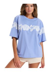 T-Shirt Roxy "Hangloose Placed", Damen, Gr. M, lila (grapemist), Obermaterial: 100% Walkfrottier;, Shirts T-Shirt