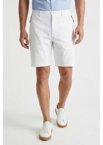 Shorts BOSS Green "Porsche Spirit 70 Capsule Collection", Damen, Gr. 48, N-Gr, wei&szlig;100, Web, Obermaterial: 87% Polyamid, 13% Elasthan, unifarben, relaxed fit kurz, Hosen Shorts, Premium Herrenmode Limited, Stretchmaterial, wasserabweisendes Finish