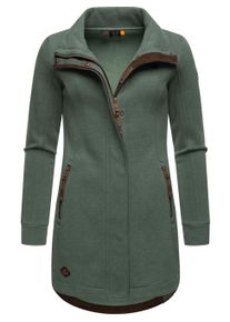 Kurzjacke Ragwear "Sweatjacke Letrice", Damen, Gr. XL, gr&uuml;n (pine gr&uuml;n), Obermaterial: 65% Baumwolle CO. 35% Polyester PES. Futter: 65% Baumwolle CO. 35% Polyester PES., Jacken Kurzjacke