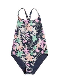 Badeanzug Roxy "Ilacabo Sporty", Kinder, Gr. 12(148-156cm), naval academy ilacabo swim, Recycling-Polyester, Badeanz&uuml;ge Badeanzug