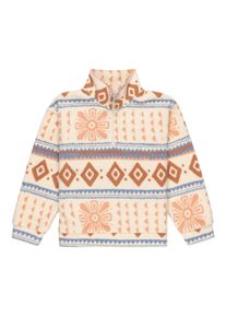 Fleecepullover Roxy "Calling All My Girls", Kinder, Gr. 10(140-148cm), parchement morockin crush smal, Obermaterial: 100% Microfaser;, Sweatshirts Fleecepullover