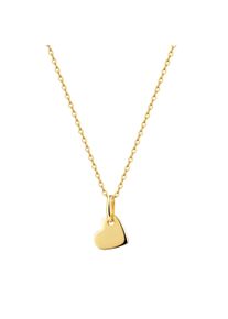 Kette mit Anh&auml;nger Firetti "Schmuck Geschenk Silber 925 Halsschmuck Halskette Ankerkette Herz", gelbgoldfarben, Halsketten, Damen, Silber 925 (Sterlingsilber), L: 45 B: 1,1mm, Kette mit Anh&auml;nger, B:1,1mm