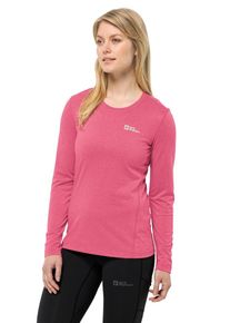 Rundhalspullover Jack Wolfskin "SKY THERMAL L/S W", Damen, Gr. L (42/44), bubblegum, Obermaterial: 100% Polyester, Pullover Rundhalspullover