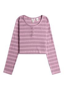Shirttop Roxy "Violet Chemistry", M&auml;dchen, Gr. 6(115-120cm), mauve orchid stripy stripe, Obermaterial: 95% Walkfrottier, 5% Elasthan;, Tops Shirttop