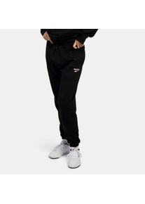Jogginghose Reebok "ID SMALL LOGO FRENCH TERRY PANT", Damen, Gr. S, schwarz, Obermaterial: 100% Baumwolle, Hosen Jogginghose, sportlicher Stil, f&uuml;r Sport und Freizeit, aus Baumwolle