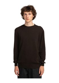 Strickpullover Element "Icon Embroidery", Herren, Gr. M, braun (bracken), Obermaterial: 50% Walkfrottier, 50% Microfaser;, Pullover Strickpullover
