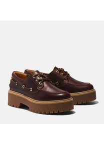 Bootsschuh Timberland "STONE STREET - BOAT SHOE", Damen, Gr. 37, rootbeer, Leder, Schuhe Bootsschuh, Bootsschuh aus Timberland Premium Leder